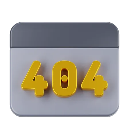 Erreur 404  3D Icon