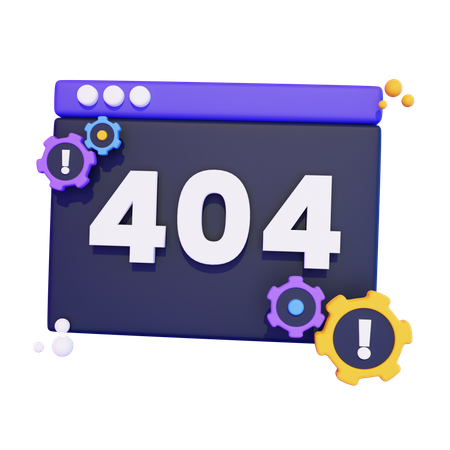 Erreur 404  3D Icon