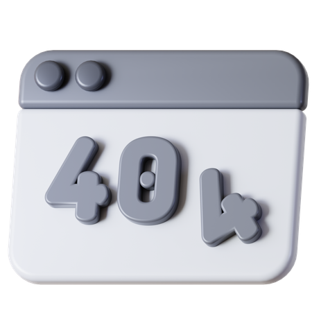 Erreur 404  3D Icon