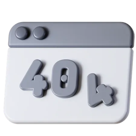 Erreur 404  3D Icon