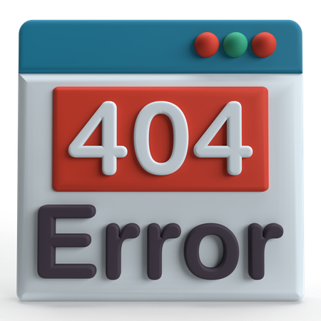 Erreur 404  3D Icon