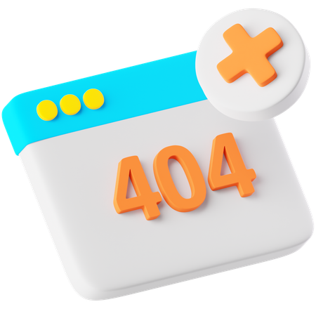 Erreur 404  3D Icon