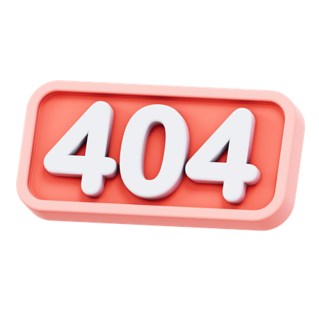 Erreur 404  3D Icon