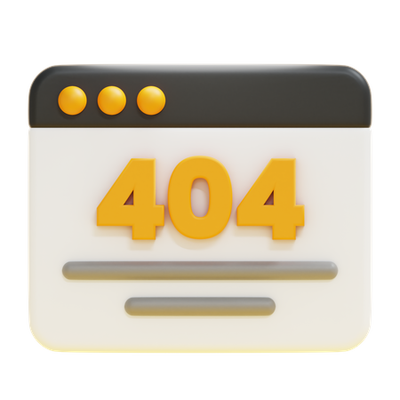 Erreur 404  3D Icon