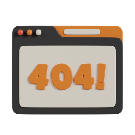 Erreur 404  3D Icon