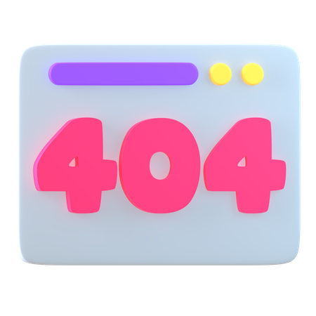 Erreur 404  3D Icon