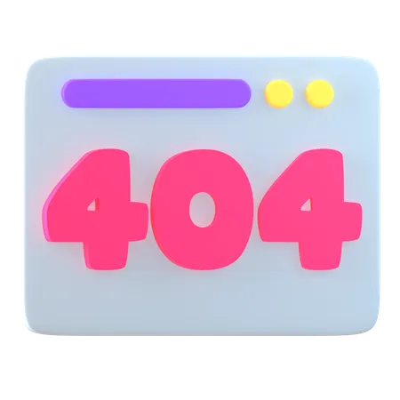 Erreur 404  3D Icon