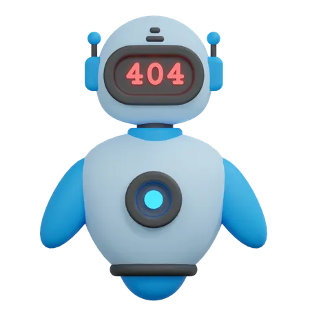 Erreur 404 du robot  3D Icon