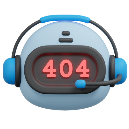 Erreur 404 du robot  3D Icon