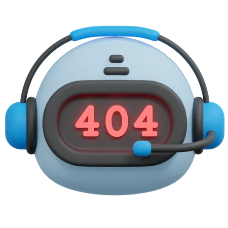 Erreur 404 du robot  3D Icon