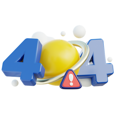 Erreur 404 - Page non trouvée  3D Icon