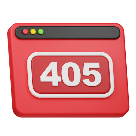 Erreur 405  3D Icon