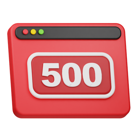 Erreur 500  3D Icon