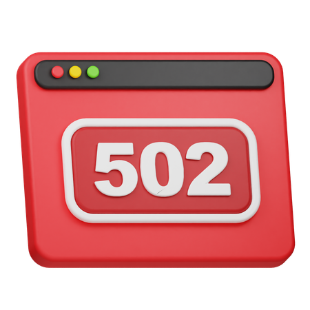 Erreur 502  3D Icon