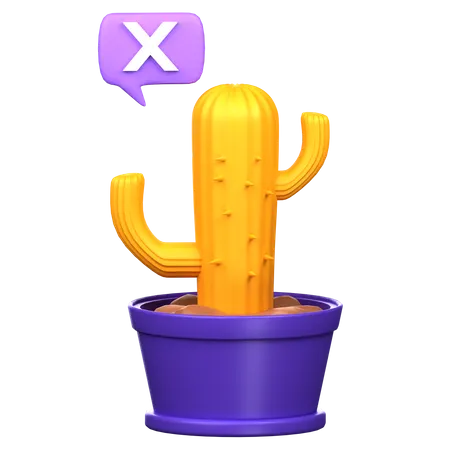 Erreur cactus  3D Icon