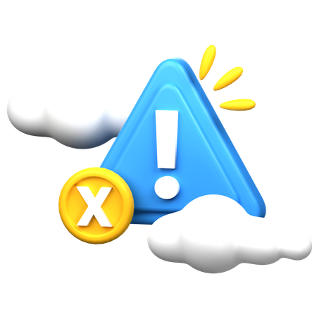 Erreur de connexion au cloud  3D Icon