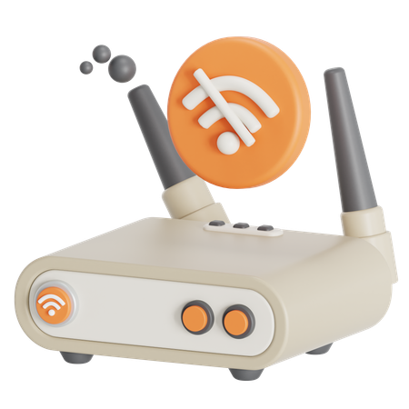 Erreur de connexion internet  3D Icon