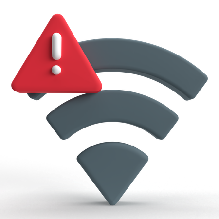 Erreur de connexion wifi  3D Icon