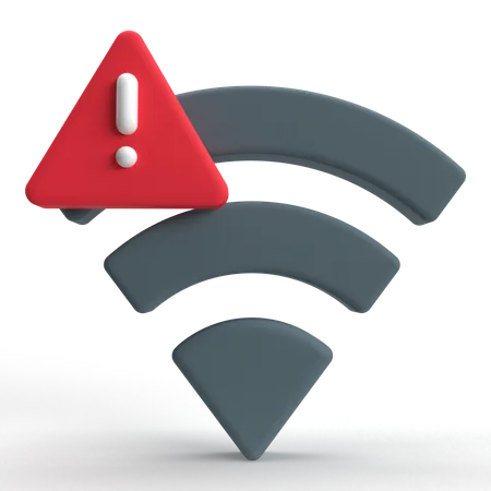 Erreur de connexion wifi  3D Icon