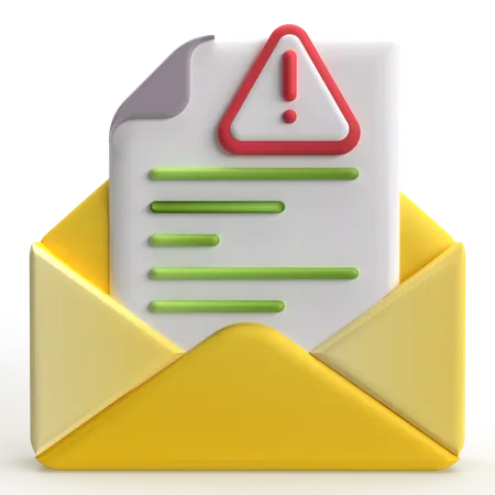 Erreur de courrier  3D Icon