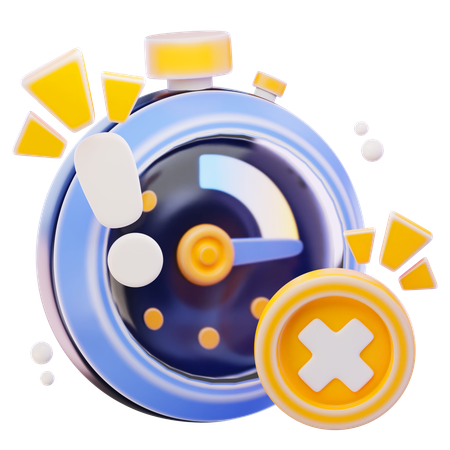 Erreur de délai d'attente  3D Icon