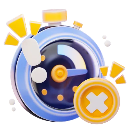 Erreur de délai d'attente  3D Icon