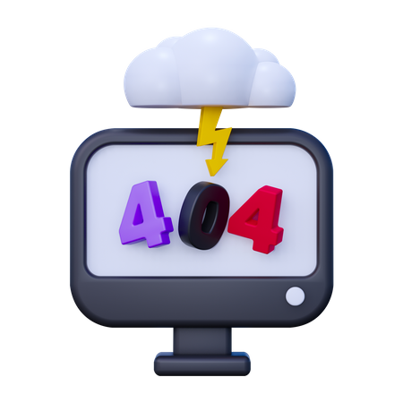 Erreur de données cloud  3D Icon