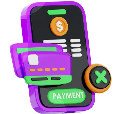 Erreur de paiement  3D Icon