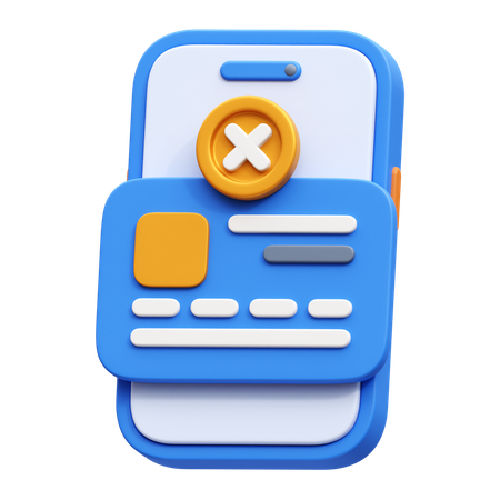 Erreur de paiement  3D Icon