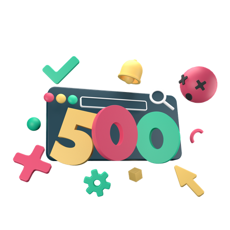 Erreur de serveur 500  3D Icon