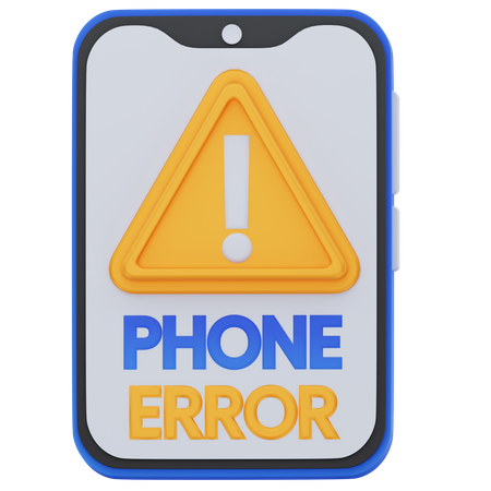 Erreur de téléphone  3D Icon