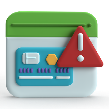 Erreur de transaction  3D Icon