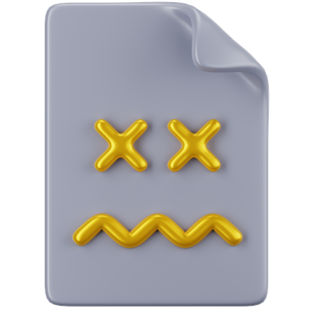 Document d'erreur  3D Icon