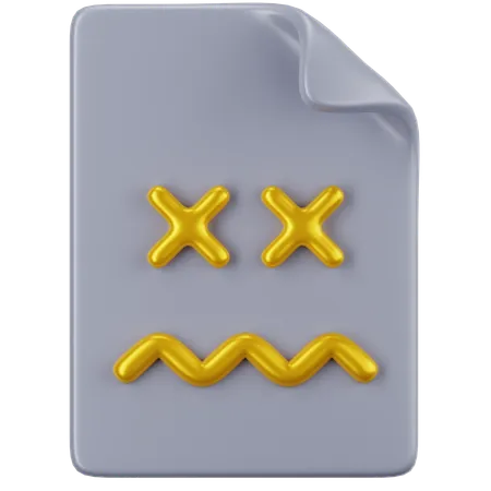 Document d'erreur  3D Icon