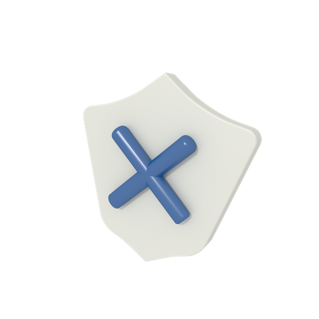 Erreur du bouclier de protection  3D Icon