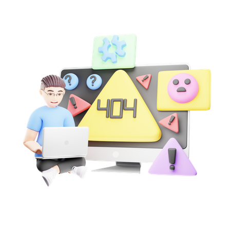Erreur du site Web  3D Icon