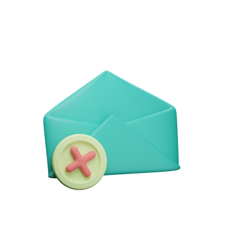 Erreur de courrier électronique  3D Icon