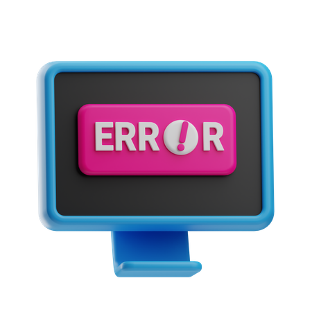 Erreur informatique  3D Icon