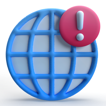 Erreur Internet  3D Icon