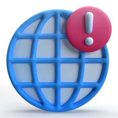 Erreur Internet  3D Icon