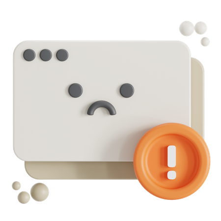 Erreur Internet  3D Icon