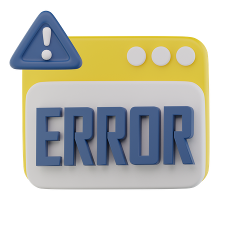 Erreur Internet  3D Icon