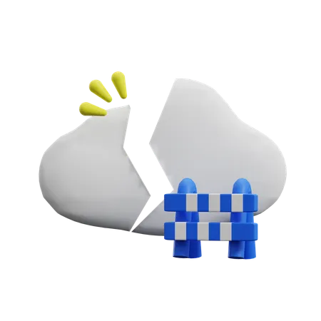 Erreur de nuage  3D Icon