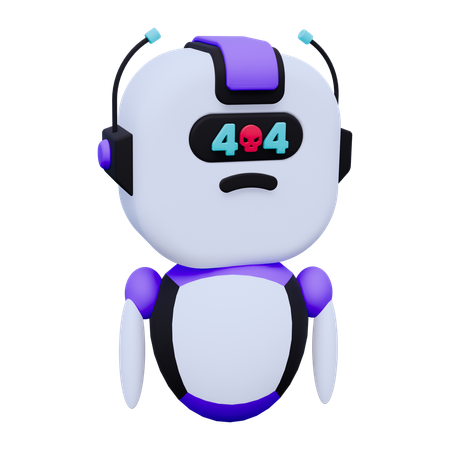 Erreur du robot  3D Icon