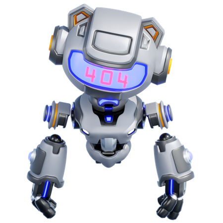 Erreur du robot  3D Illustration