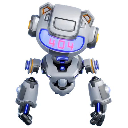 Erreur du robot  3D Illustration