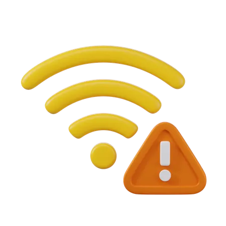 Erreur Wi-Fi  3D Icon