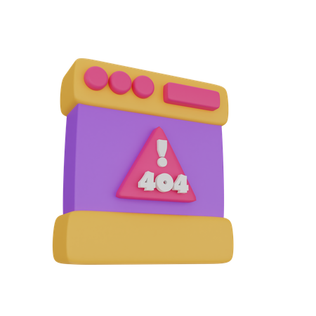 Erro 404  3D Icon