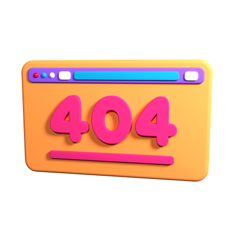 Erro 404  3D Icon