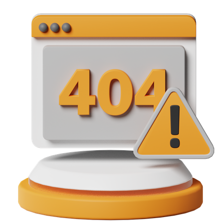 Erro 404  3D Icon